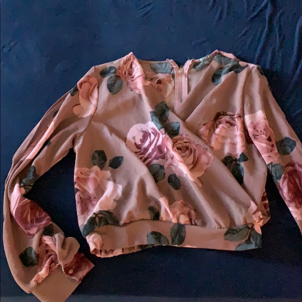 Charlotte Russe floral crop top